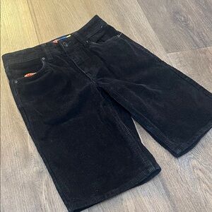 Empyre Black Corduroy Women Shorts